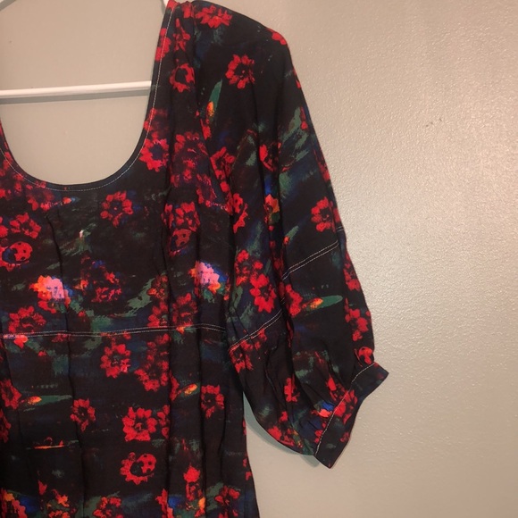 Rachel Comey x Target Women's Floral Print Volume 3/4 Sleeve Dress - Picture 7 of 8